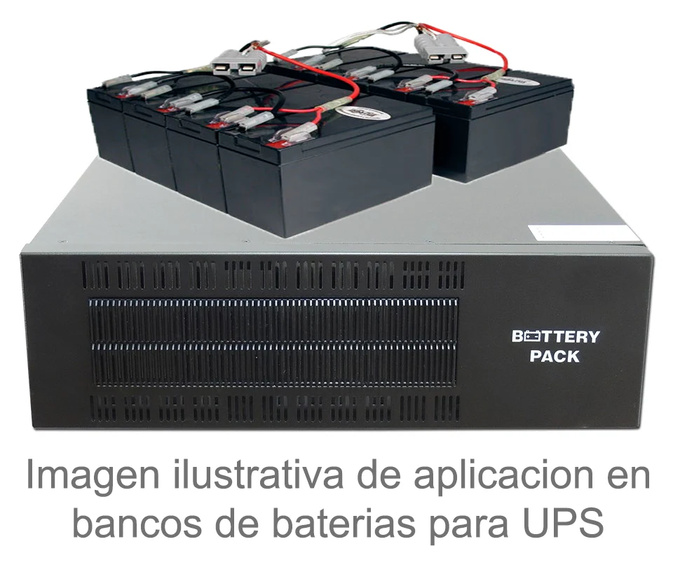 Pack de Pilas SAXXON CBAT7AH - Bateria de respaldo de 12 volts libre de mantenimiento y facil instalacion / 7 AH/ funciona...