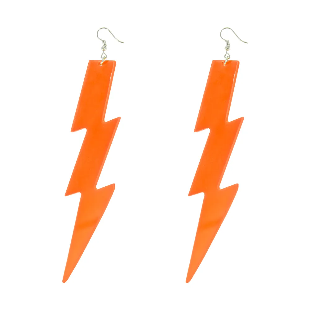Pendientes neón Rayo naranja 12cm para Mandos Distancia