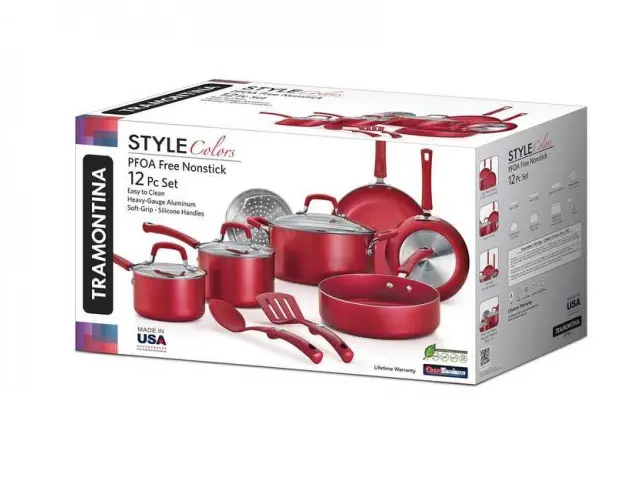 Pilas Alcalinas Tramontina 80143516 baterí de cocina style antiadherente 12 piezas