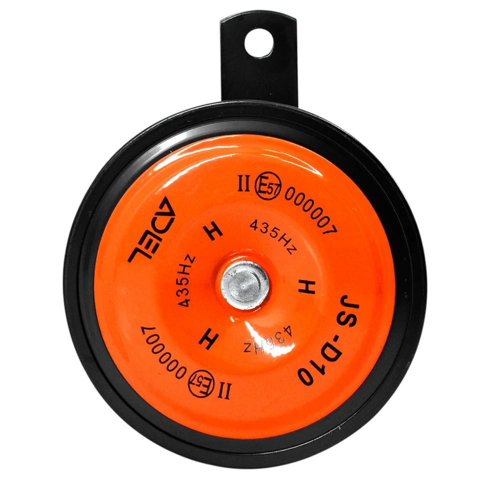 Pilas de Baterí Bocina Claxon Platillo Naranja 12 V ADEL