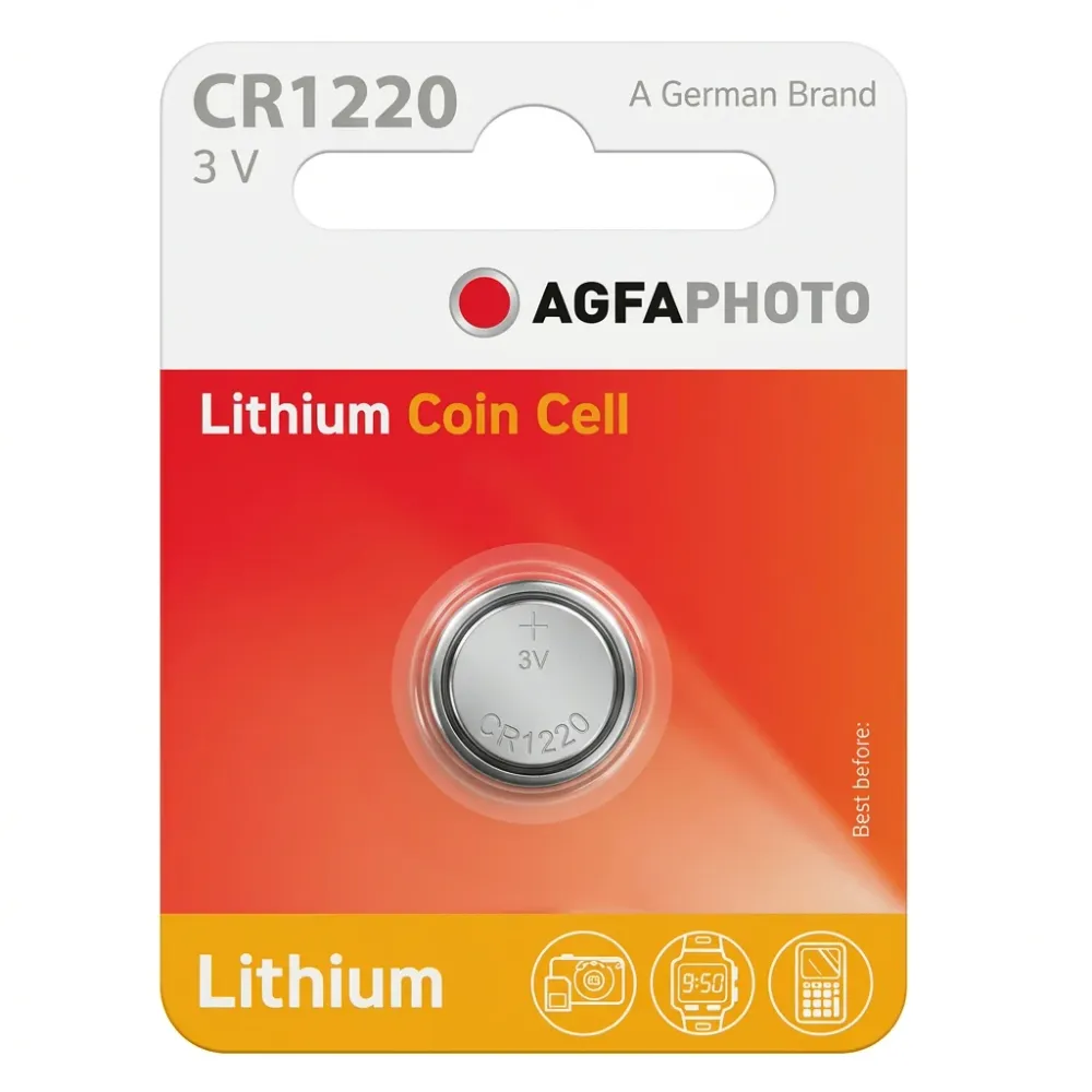 Pilas de Reloj Baterí de litio AGFA | CR1220
