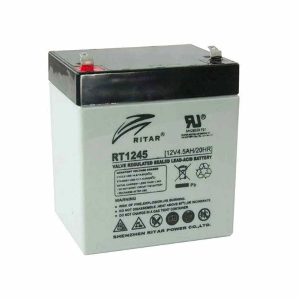 Pilas de Reloj Baterí para Carro baterí eléctrico Ritar 12V 4.5Ah