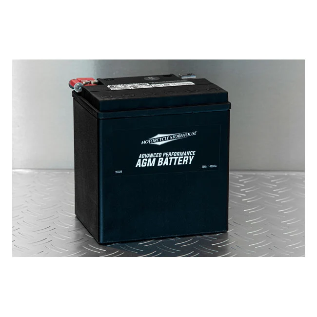 Pilas de Reloj MCS, Serie Advance - Baterí Sellada AGM. 12 V,26 Ah,400 CCA Para Harley Davidson
