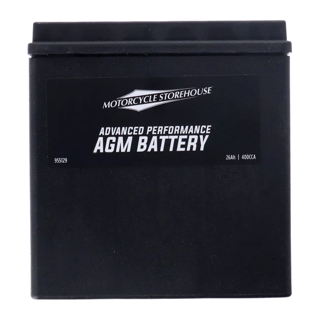 Pilas de Reloj MCS, Serie Advance - Baterí Sellada AGM. 12 V,26 Ah,400 CCA Para Harley Davidson