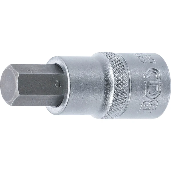 PUNTA DE VASO HEXAGONAL INTERIOR 12 MM | 1/2" AA - 24 Unidades