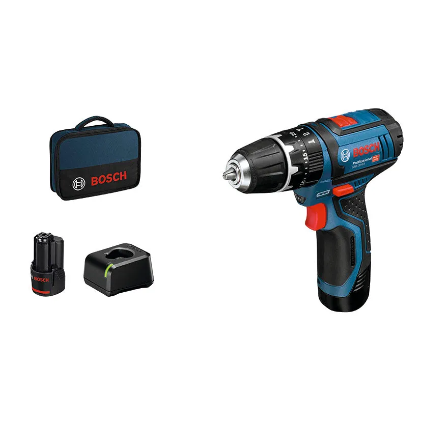 Recargables Premium Atornillador percutor BOSCH baterí GSB12V-15