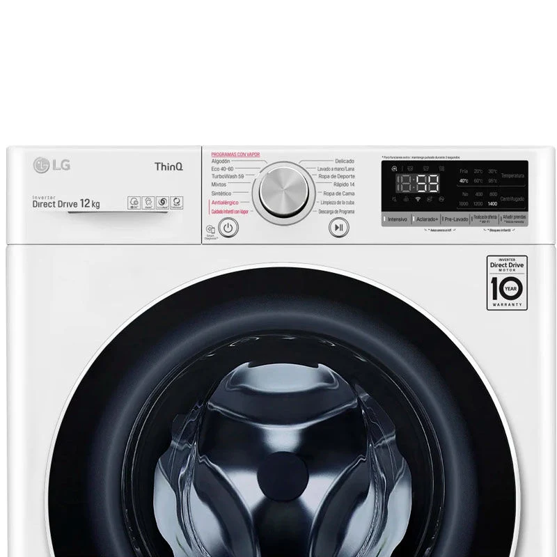 Recargables Premium Lavadora LG F4WV5012S0W 12Kg