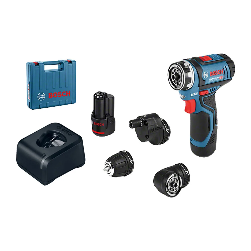 Recargables Premium Taladro atornillador Bosch GSR 12V-15 FC 12V 2 bat+maletín