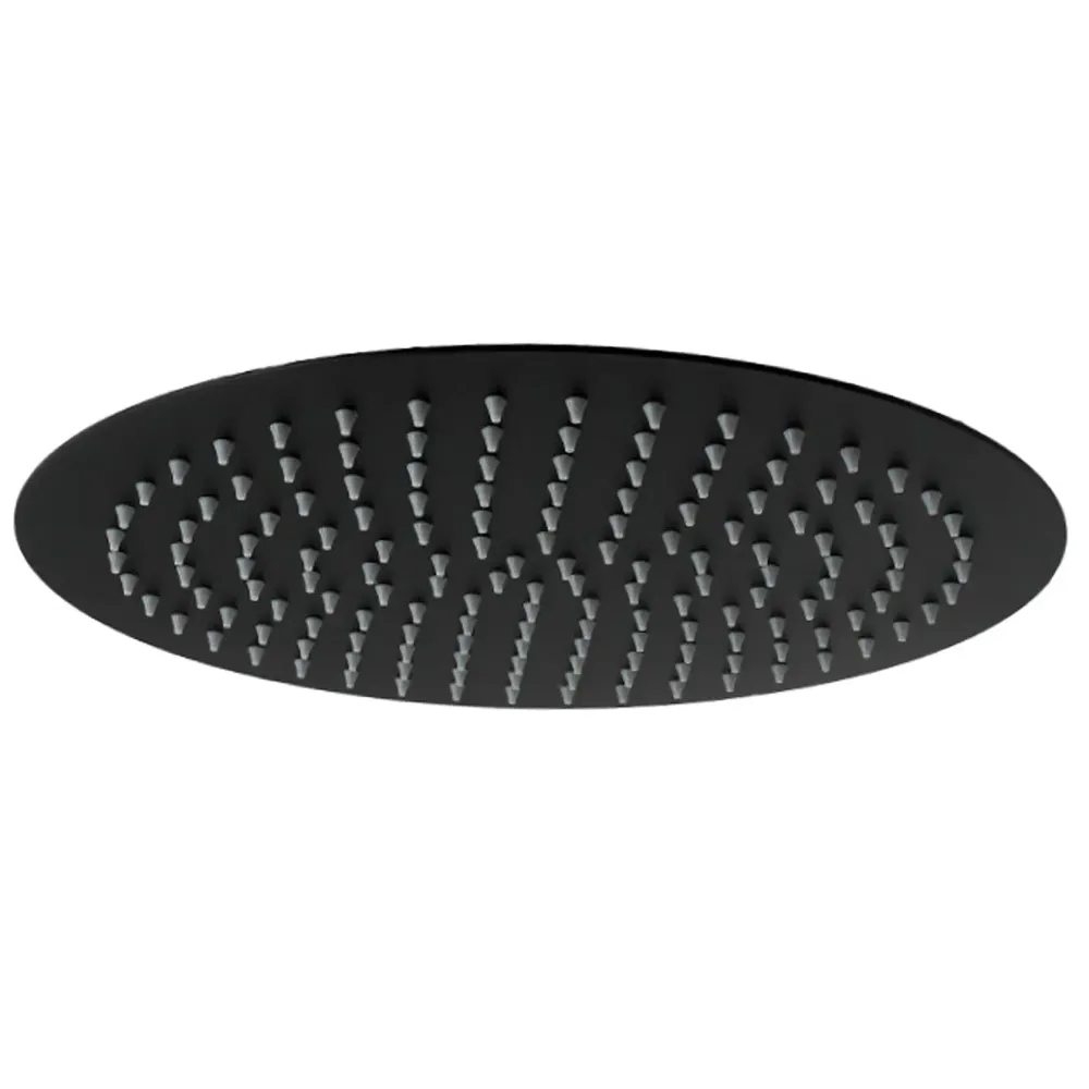Regadera latintul 12" redonda negra