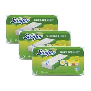 Swiffer Repuesto Mopa Humeda 3 x 12 unid con Tecnologí de Larga Duración