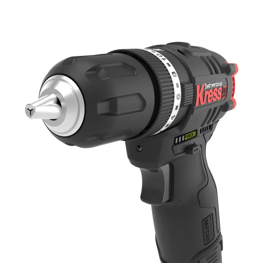 Taladro Atornillador percutor Brushless 12V 2bat 2Ah para Mandos Distancia