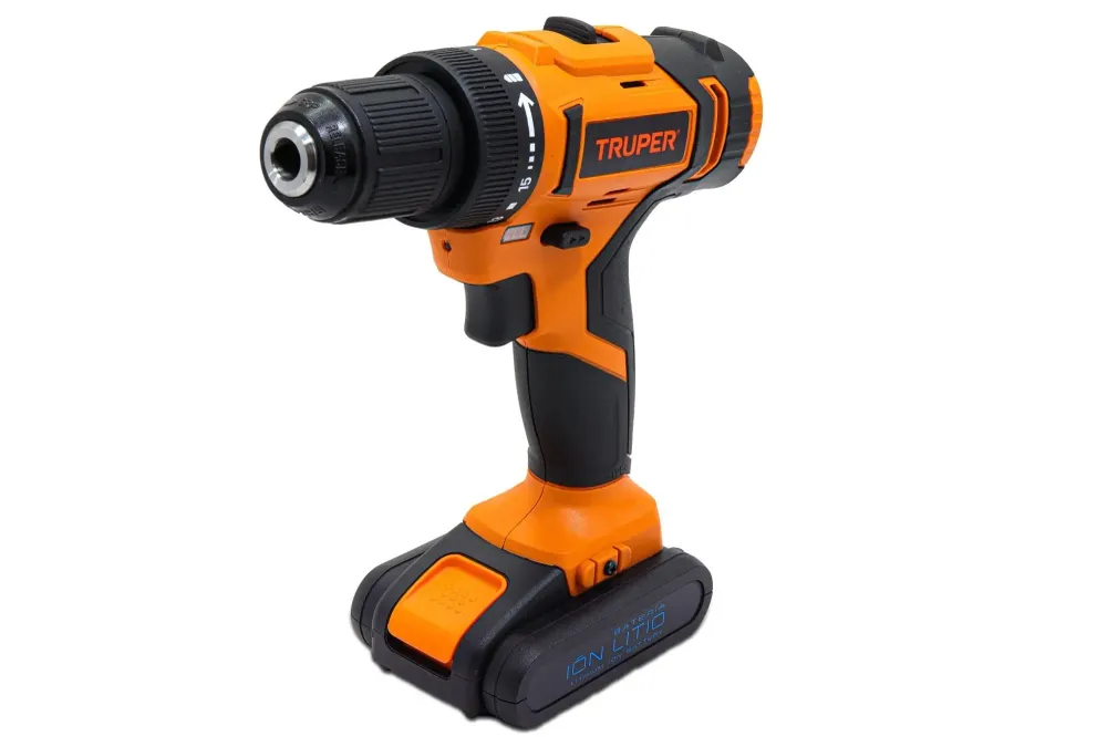 Taladro, destornillador inalámbrico, baterí ion litio 12v, truper con Cargador Incluido