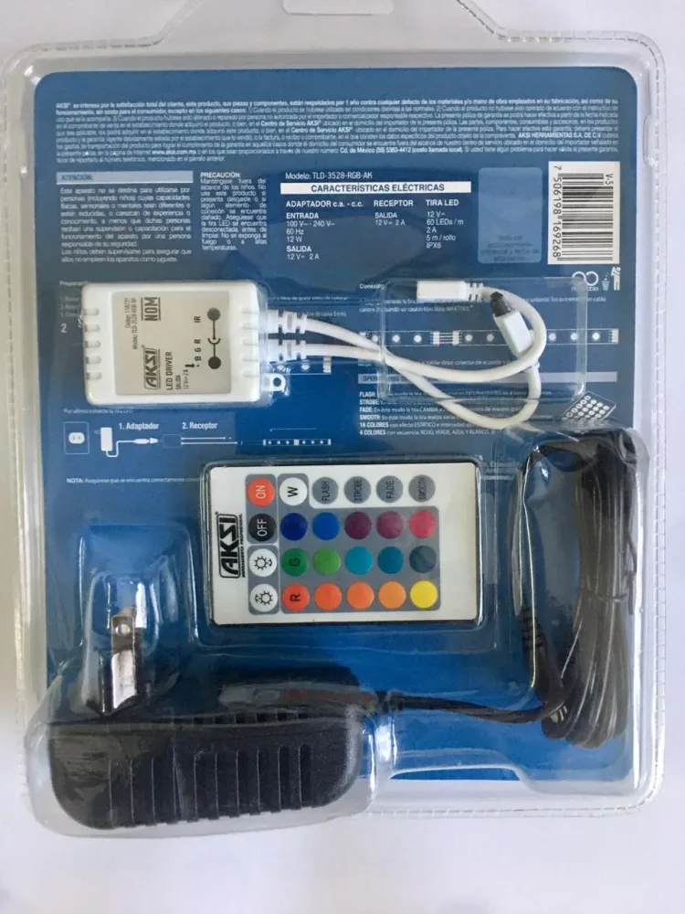 TIRA LED MULTICOLOR RGB DE 12W