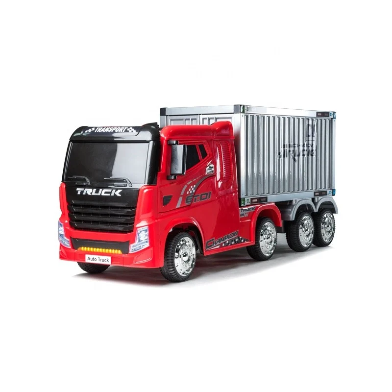 Trailer Eléctrico Montable Baterí 12V Rojo para Juguetes
