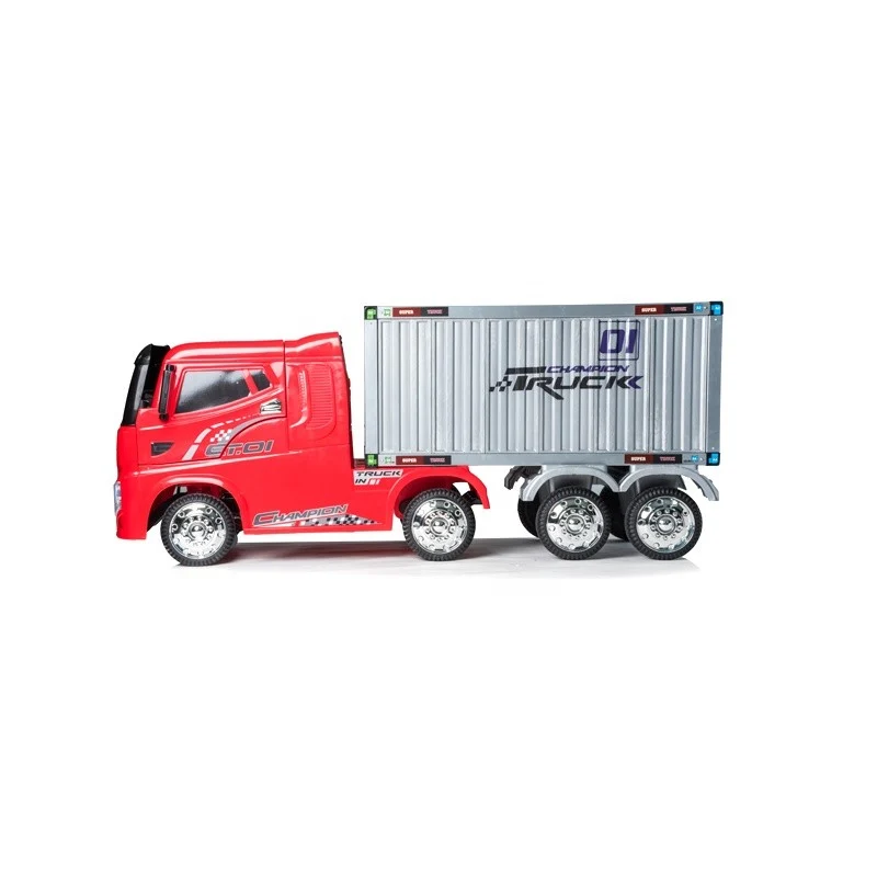 Trailer Eléctrico Montable Baterí 12V Rojo para Juguetes
