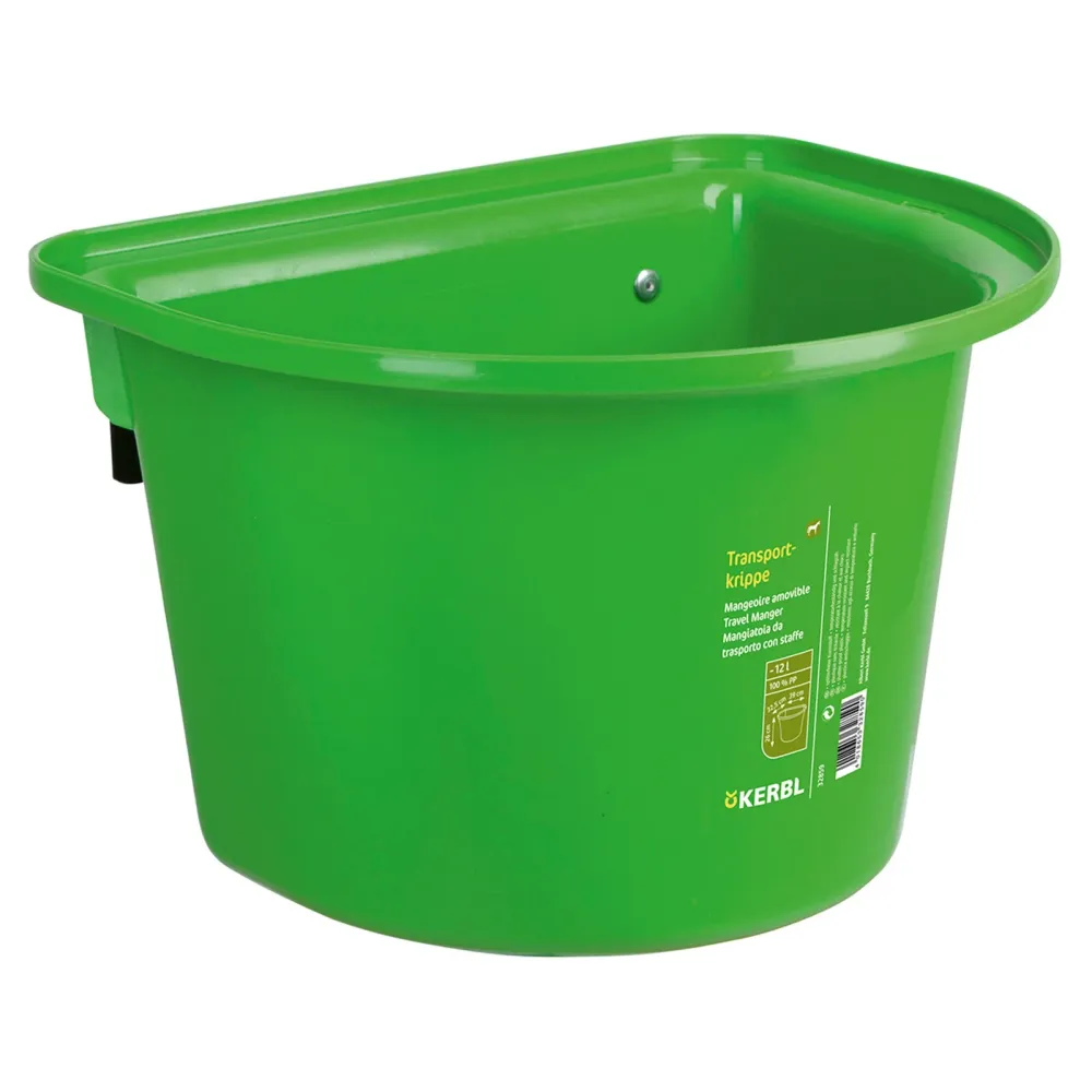 Travel manger 12L, policarbonato w/ hoock- bail Light Green 12