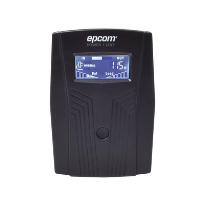 UPS Epcom 600VA/360W / LCD / Entrada y Salida 120 VC. con Tecnologí de Larga Duración