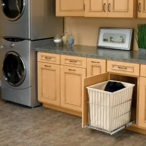 Hamper Cromado con bolsa en tela Rev--Shelf - HRV1520-S-CR para Baño