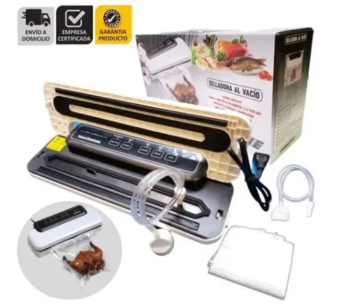 SELLADORA BOLSA AL VACIO 110W + 1 mt BOLSA "HURRICANE" para Hogar y Oficina