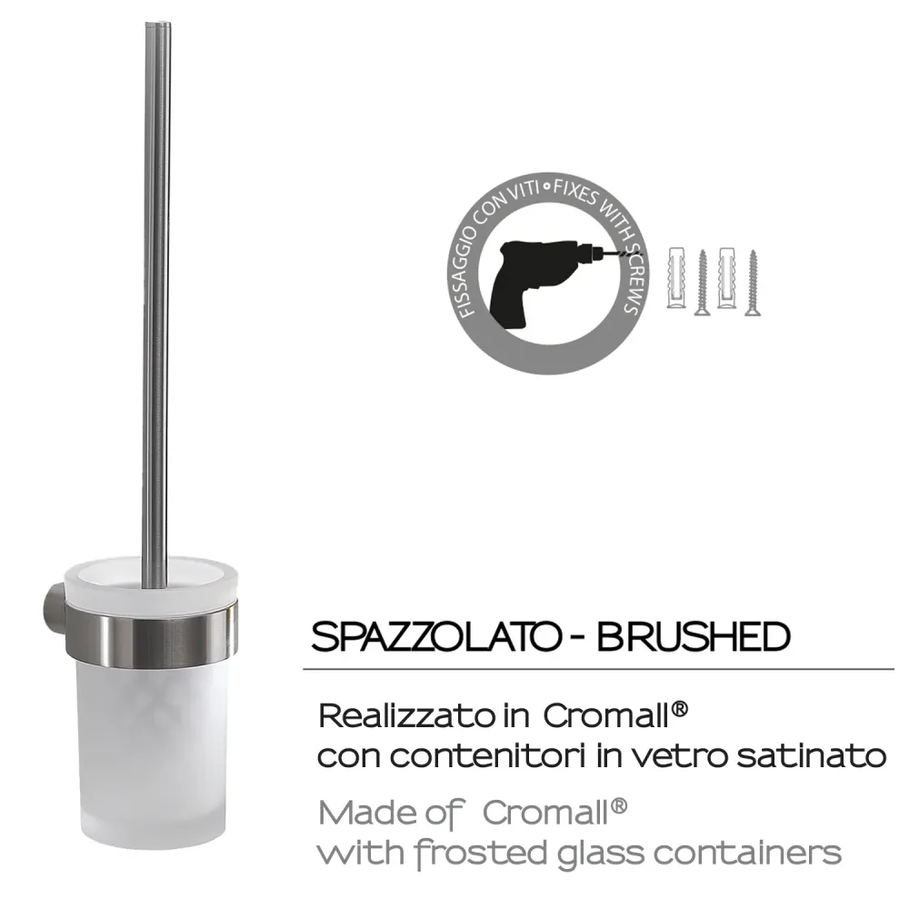 Cepillo de pared con mechón de cerdas Gedy serie Pirenei - Cepillado con Depósito de Agua