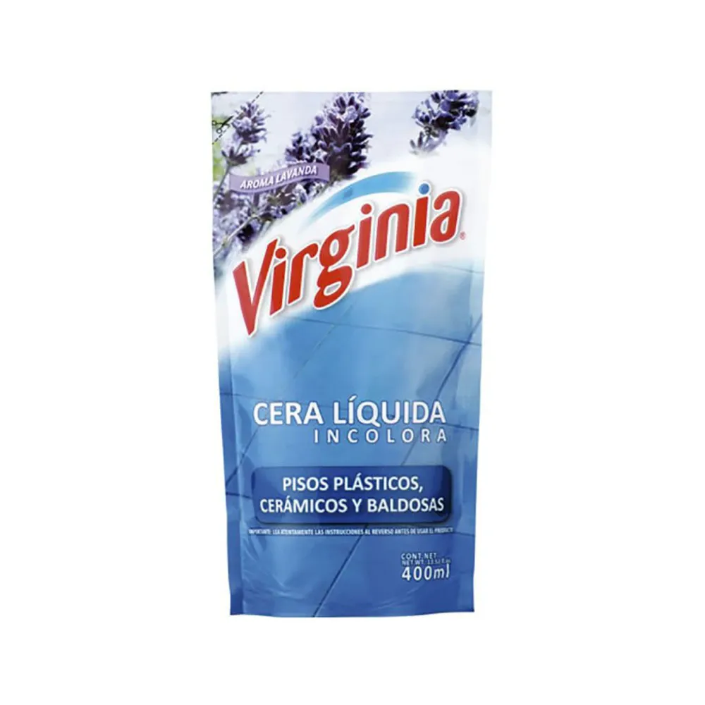 Sin Fragancia Virginia Cera Líquida Recarga Incolora 400 ml