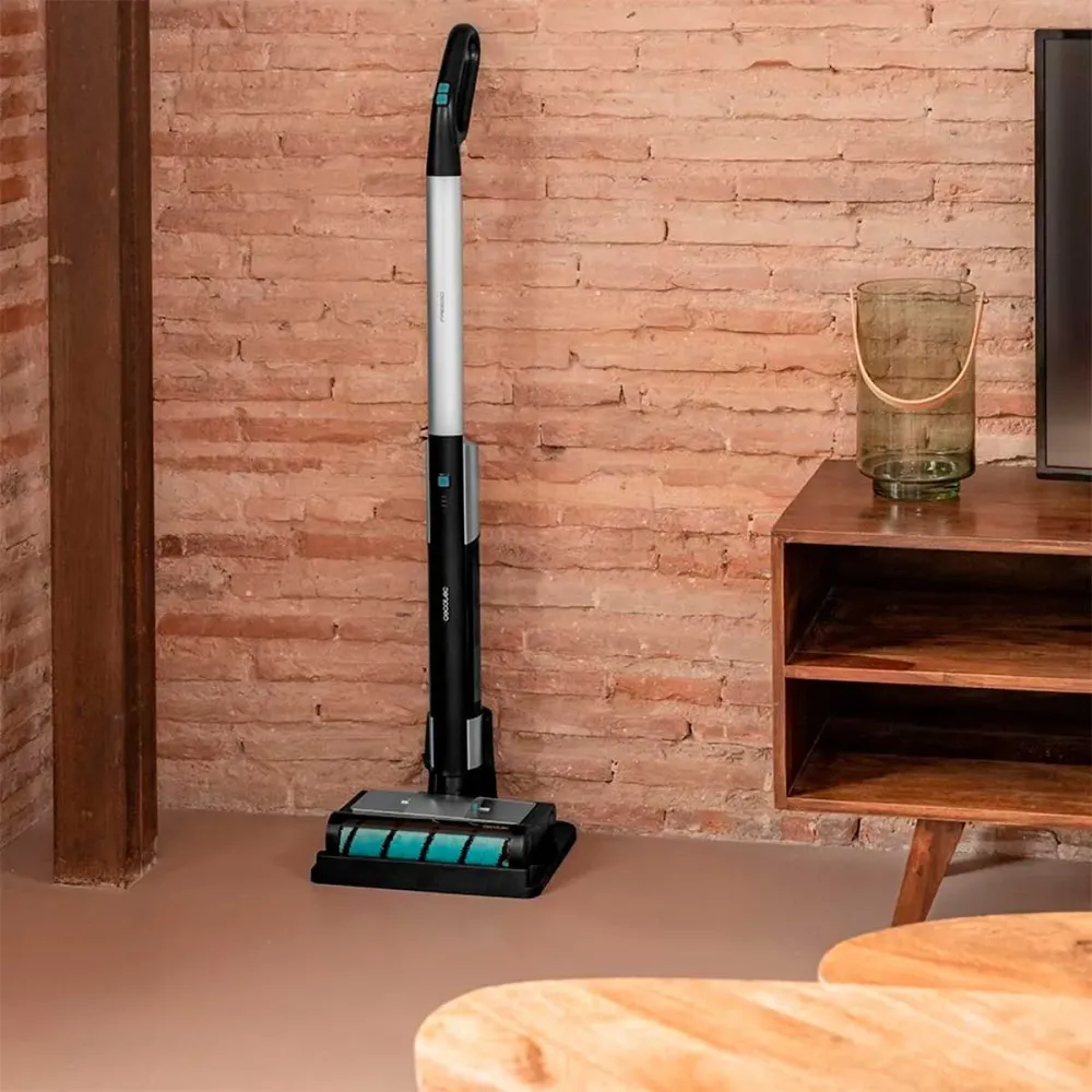 Fregona eléctrica Cecotec FreeGo Wash 40W 420ml con base de autolimpieza negro