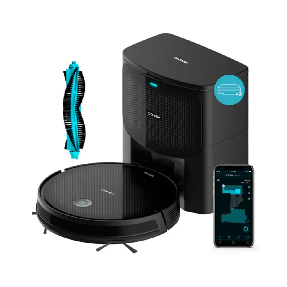 Robot aspirador Cecotec Conga 2299 Ultra Home X-Treme con base de autovaciado con App Alexa negro