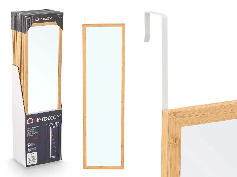 Espejo de Puerta Bambú 30x120cm 1B-09-B