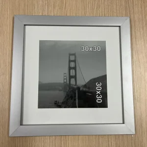 Portafotos 30x30cm Borde Plata 1C-05-B