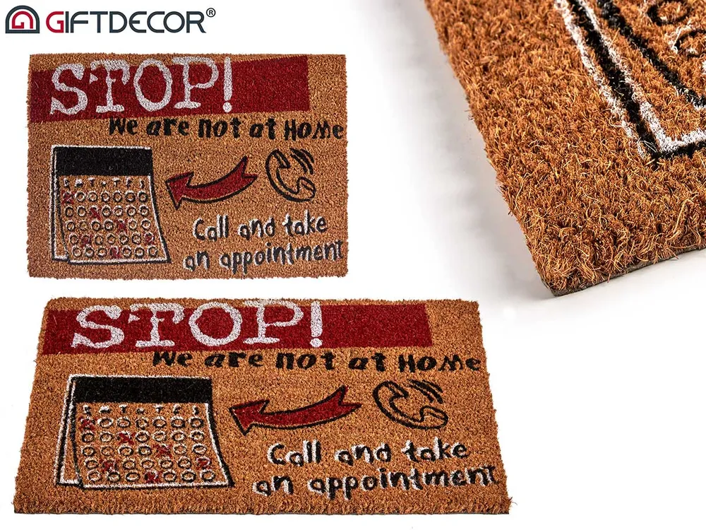 Felpudo Fibra Coco STOP 40x60cm 1D-07-A