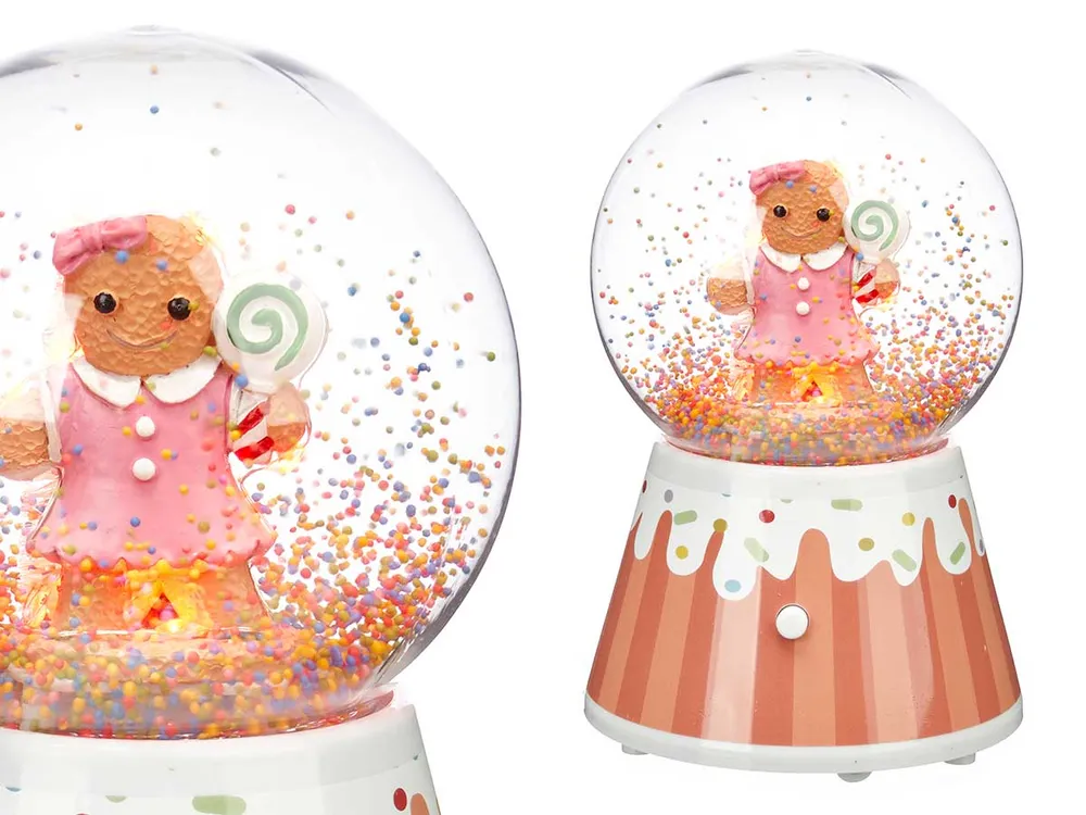 Bola de Música Nieve Pastel Niño Rosa Krist 1G-01-A