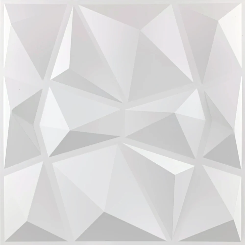 20Pzs Paneles Decorativos 3d para Pared 50x50cm 5m2 Cubiertos, Panel De Pared 3d Diamante Impermeable, con Cinta de Doble...