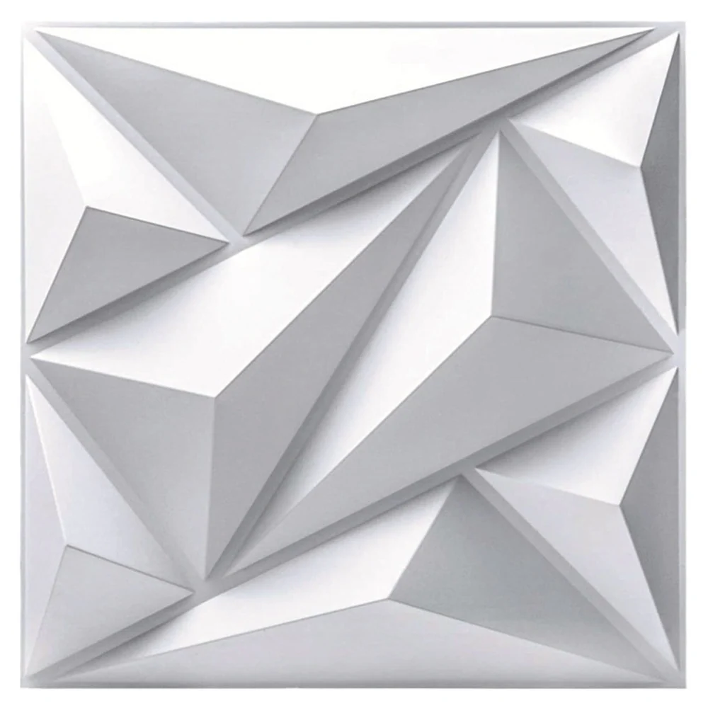 20Pzs Paneles Decorativos 3d para Pared Diagonal 50x50cm 5m2 Cubiertos, Panel De Pared 3d Impermeable, con Cinta de Doble...