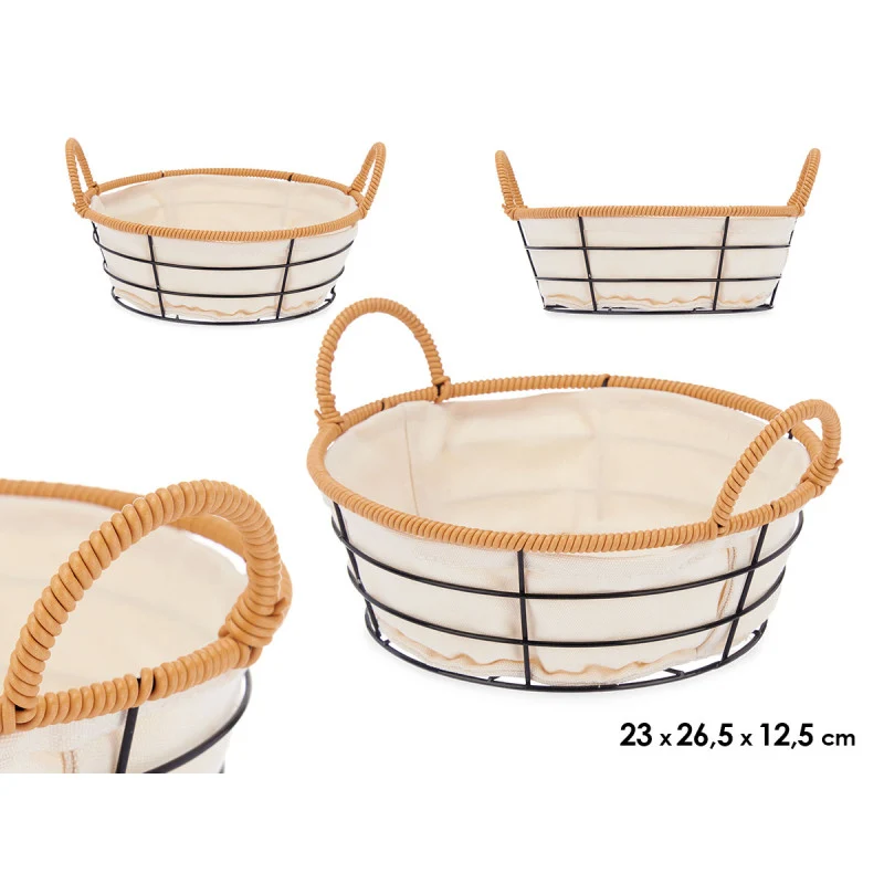 Cesta Asas Metal Redonda 2A-05-C