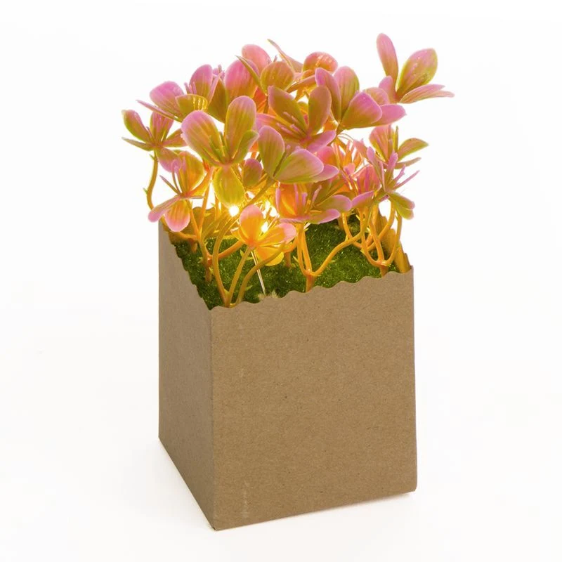Flor Artificial 5 Leds Rosa 3xLR44 2B-05-B