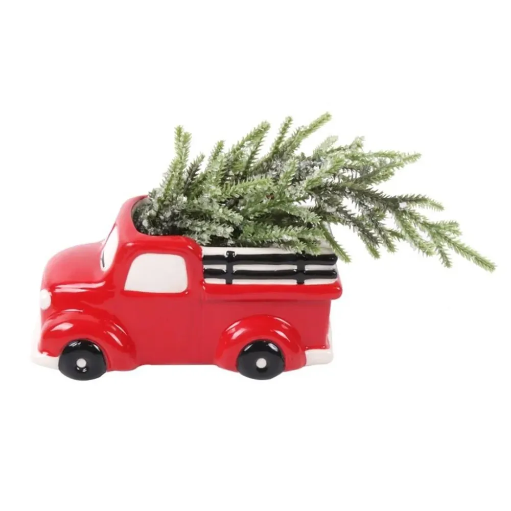 Figura Camioneta Navidad 24x11x14cm 3F-01