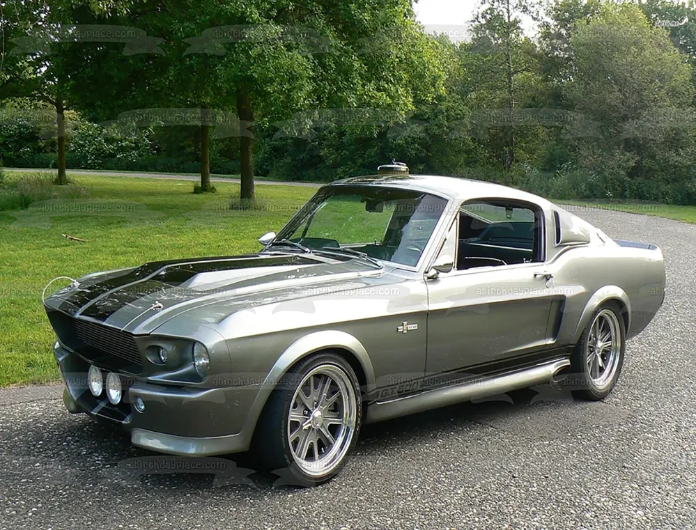 1967 Mustanggt500 Fastback Imagen comestible para decoración de tarta ABPID52823 A Birthday Place