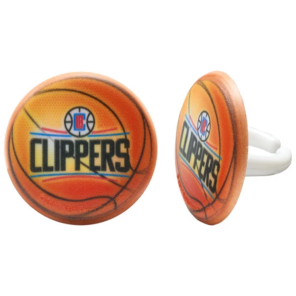 Anillos para cupcakes de baloncesto del equipo NBA Los Angeles Clippers A Birthday Place