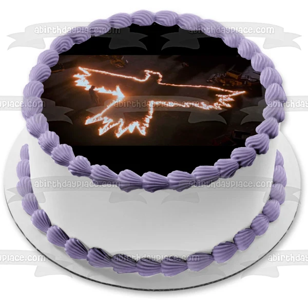 Crow Brandon Lee Classic Film Fire Tin-Tin Escena de muerte Decoración comestible para tarta Imagen ABPID52869 A Birthday...