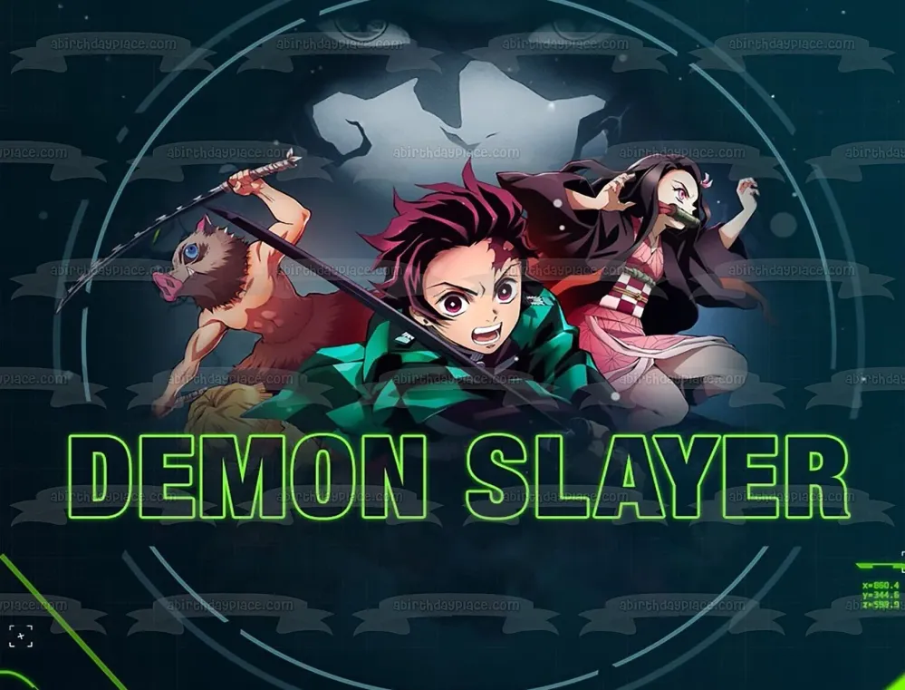 Demon Slayer: Kimetsu No Yaiba Tanjiro Nezukosearch Inosuke Hashibira Imagen comestible para decoración de tarta ABPID5224...