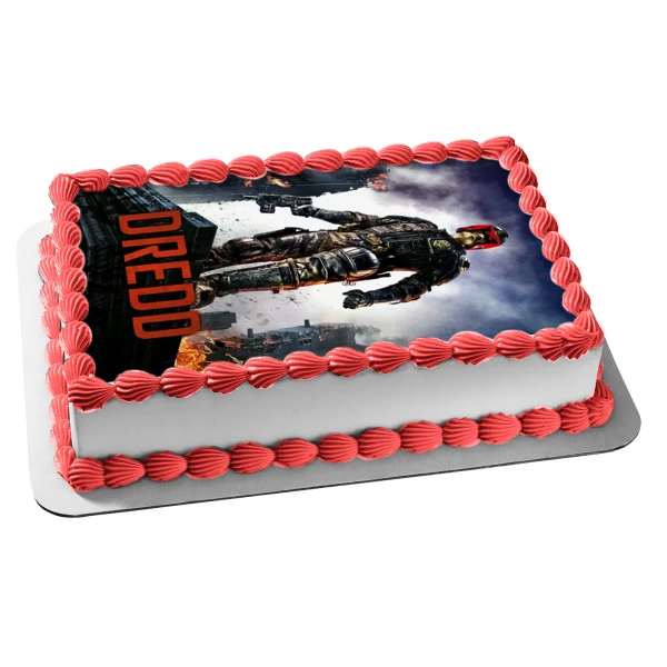 Dredd Karl Urban Judge Dredd Película Decoración comestible para tarta Imagen ABPID52751 A Birthday Place