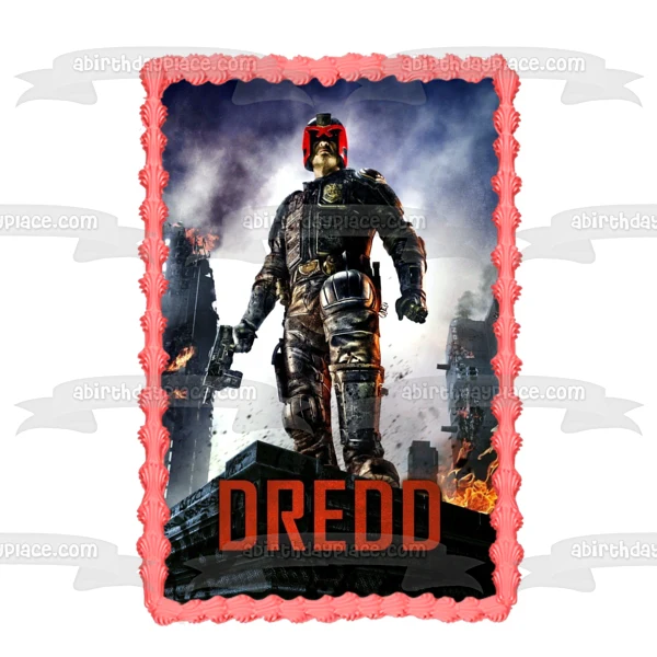 Dredd Karl Urban Judge Dredd Película Decoración comestible para tarta Imagen ABPID52751 A Birthday Place