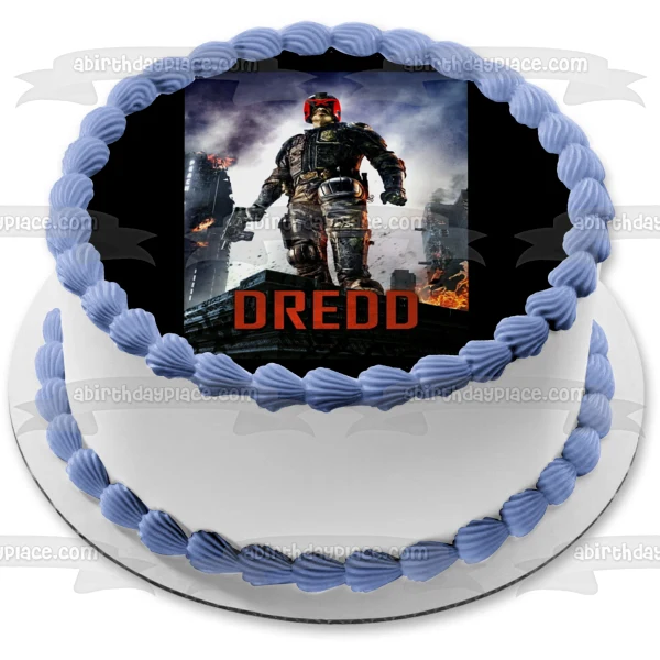 Dredd Karl Urban Judge Dredd Película Decoración comestible para tarta Imagen ABPID52751 A Birthday Place