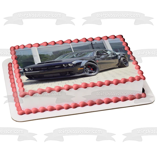 Imagen comestible para decoración de tarta Dodge Demon Quarter ABPID52820 A Birthday Place