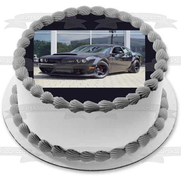 Imagen comestible para decoración de tarta Dodge Demon Quarter ABPID52820 A Birthday Place