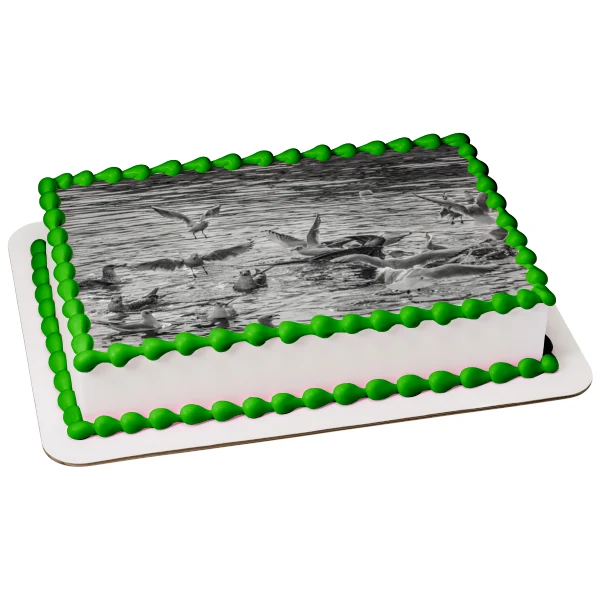 Imagen comestible para decoración de tarta de patos en el agua ABPID52612 A Birthday Place