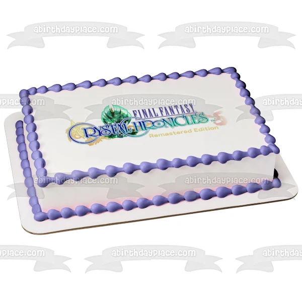 Imagen de decoración comestible para tarta de Final Fantasy Crystal Chronicles Remastered Edition ABPID51787 A Birthday Place