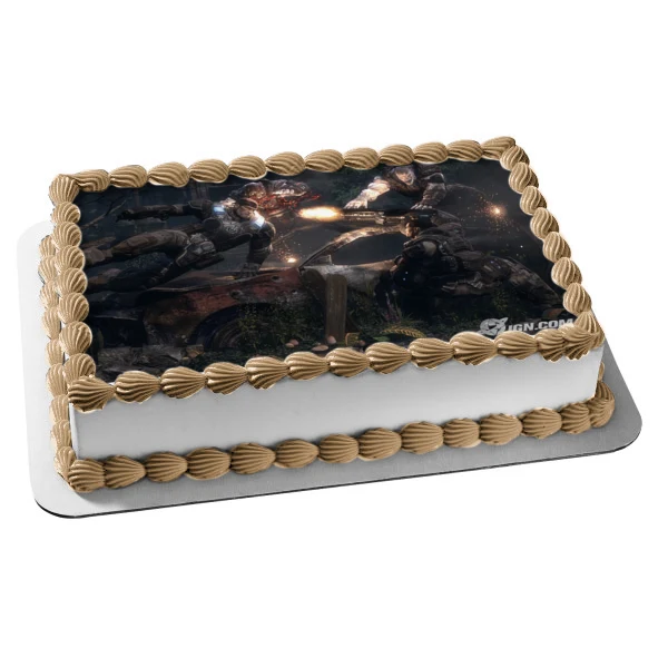 Imagen de decoración comestible para tarta de Marcus Fenix de Gears War 4 ABPID52537 A Birthday Place
