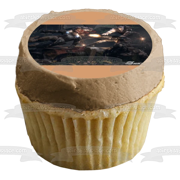 Imagen de decoración comestible para tarta de Marcus Fenix de Gears War 4 ABPID52537 A Birthday Place