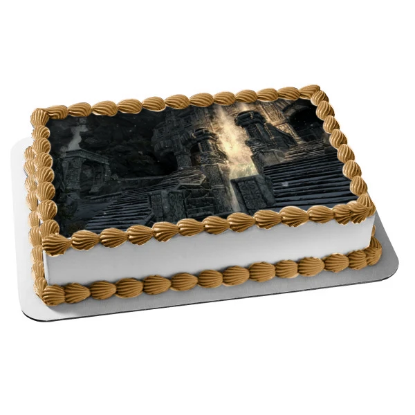 Skyrim Elder Scrolls RPG Gaming Bethesda Markarth Imagen comestible para decoración de tarta ABPID52666 A Birthday Place
